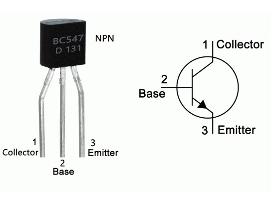 Transistor BC549 NPN 30V / 0.1A